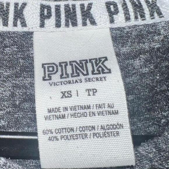 Women's Victoria's Secret PINK Gray Zip Up Hoodie Jacket Size XS - Picture 3 of 3